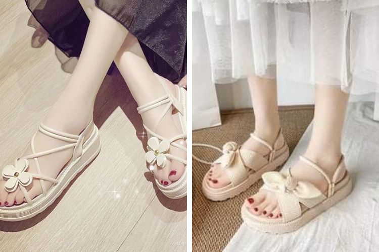 chân váy xếp ly ngắn đi giày gì